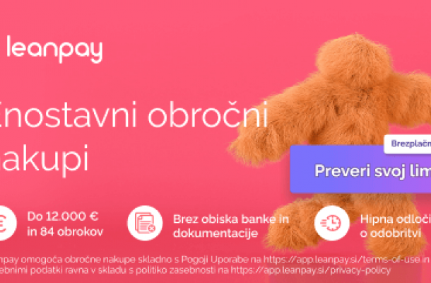 Nakup senčil na obroke z Leanpay
